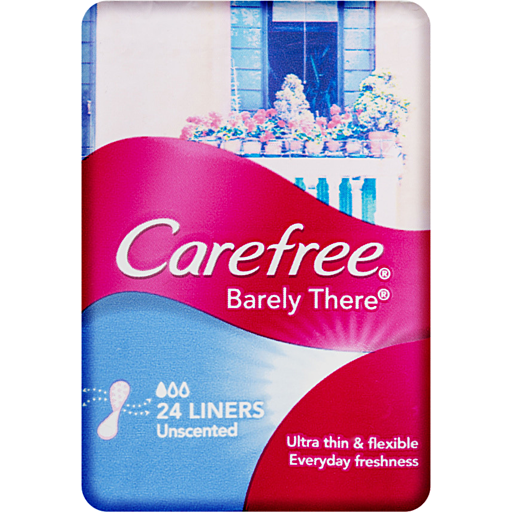 Carefree Panty Liners Barely There Unscented Pack