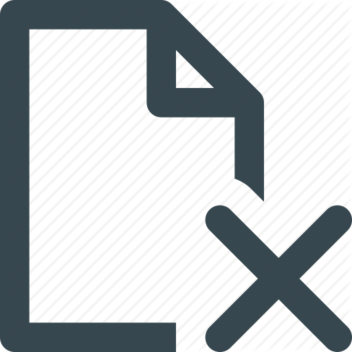 Cancel, Error, Missing, Out Of Paper, Paper Icon