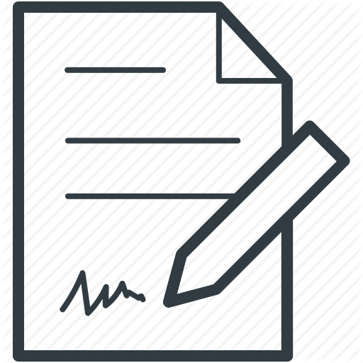 Pen And Paper, Signature, Write, Writing, Writing Concept Icon