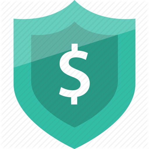 Dollar, Secured, Shield Icon