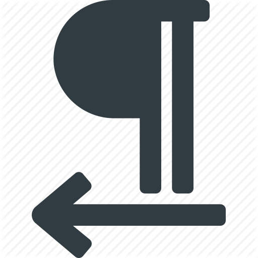 Out, Outdent, Paragraph Icon