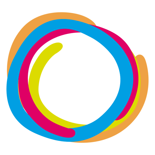 Colorful Paint Rings Icon