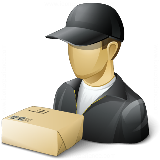 Iconexperience V Collection Delivery Man Parcel Icon