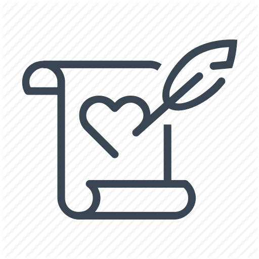 Declaration, Letter, Love, Parchment, Romantic Icon