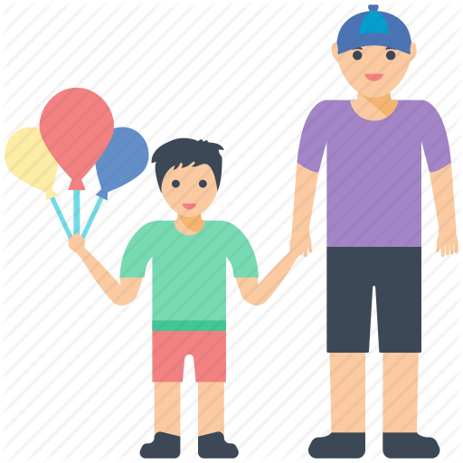 Child, Father Son, Funtime, Parent, Parent Love Icon