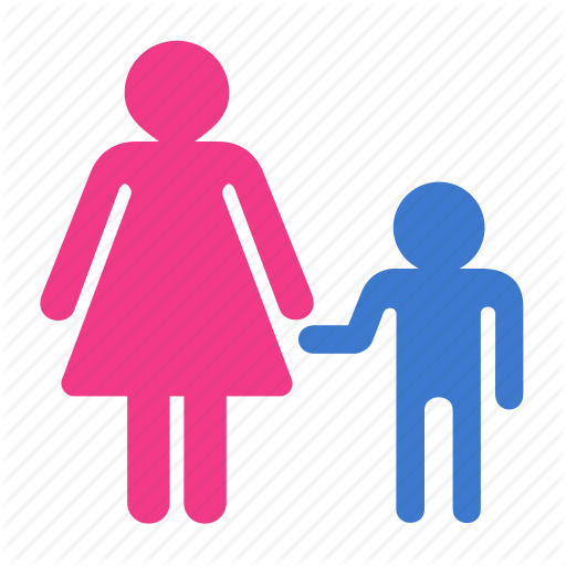 Child, Mother, Parent, Parent Control, Son Icon