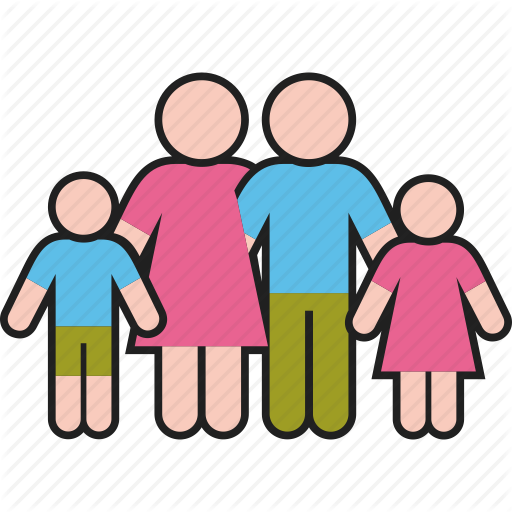 Boy, Children, Family, Father, Girl, Mother, Parents Icon
