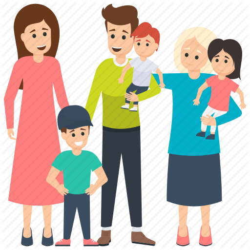 Daughters, Family Characters, Grandmother, Mother, Parents Icon