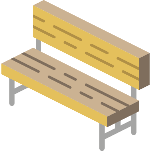 Bench Chair Garden Outdoor Park Parking Sit Icon Seapine