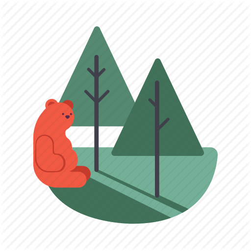 Bear, Ecosystem, Forest, National Park, Wild Life Icon