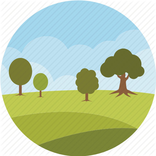 Clouds, Environment, Forest, Garden, Landscape, Nature, Park Icon