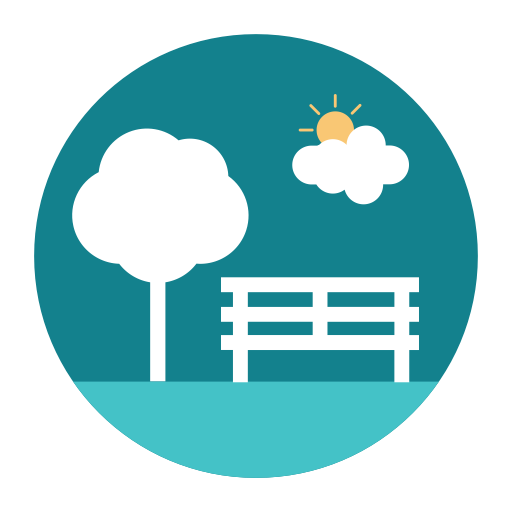 Bench, Citycons, Park, Relax, Tree Icon