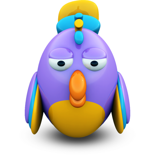 Purple Parrot Icon