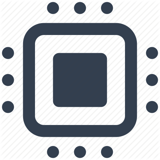 Chip, Components, Cpu, Electronics, Hardware, Parts, Processor Icon