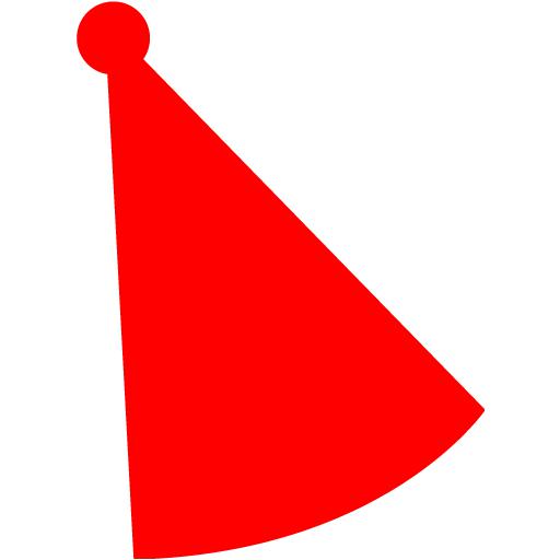 Red Party Hat Icon