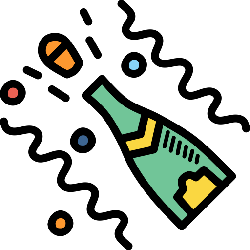 Bottle, Champagne, Celebration, Celebrate, Festival, Open, Party Icon