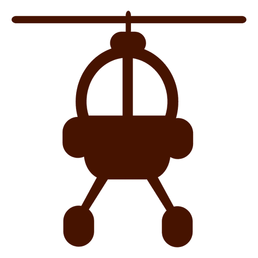 Helicopter Front Flat Icon
