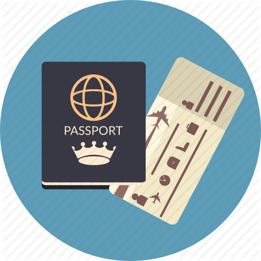 Airline, Boarding, Documents, Id, Passport, Ticket, Travel Icon