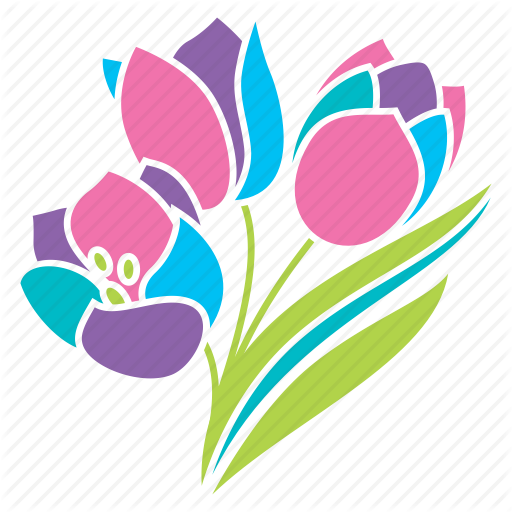 Bouquet, Flowers, Nature, Pastel, Season, Spring, Tulips Icon