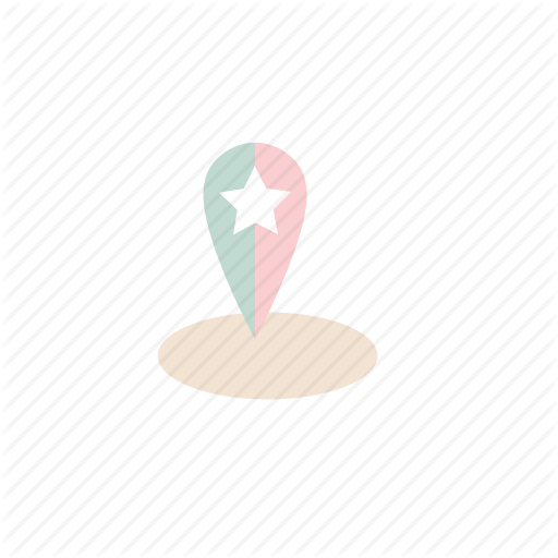 Business, Location, Pastel Icon