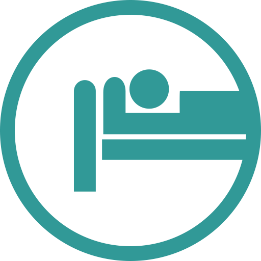 Hospital, Bed, Patient Icon