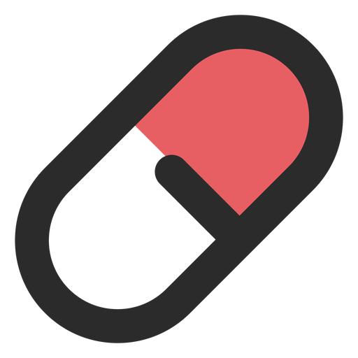 Medical Pill Colored Stroke Icon