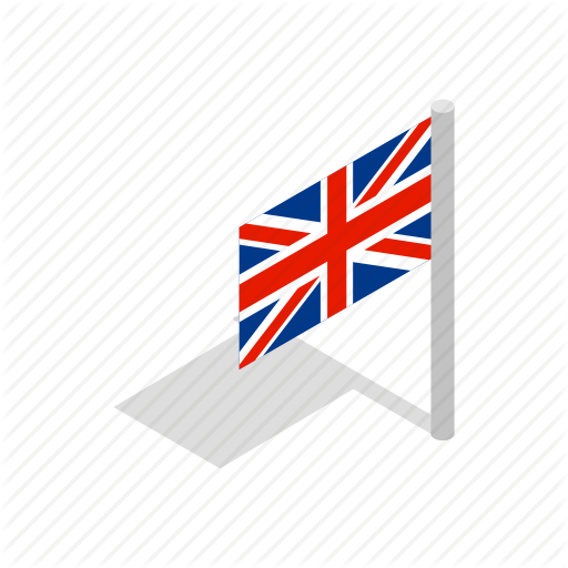 Flag, Isometric, National, Patriotic, Patriotism, Uk Icon