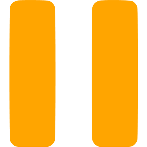 Orange Pause Icon
