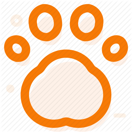 Cat, Footprints, Line Icon, Paw Icon