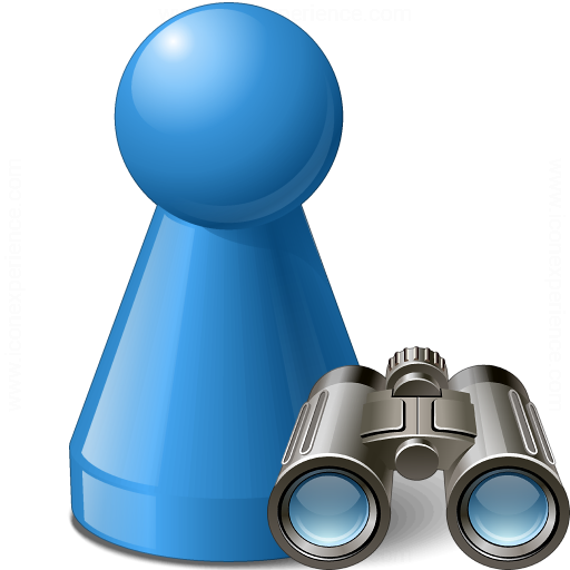 Iconexperience V Collection Pawn Blue Find Icon