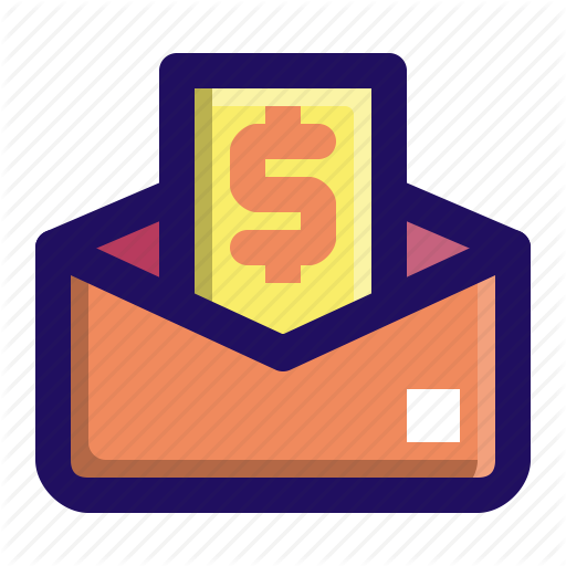 Envelope, Money, Paycheck, Salary Icon