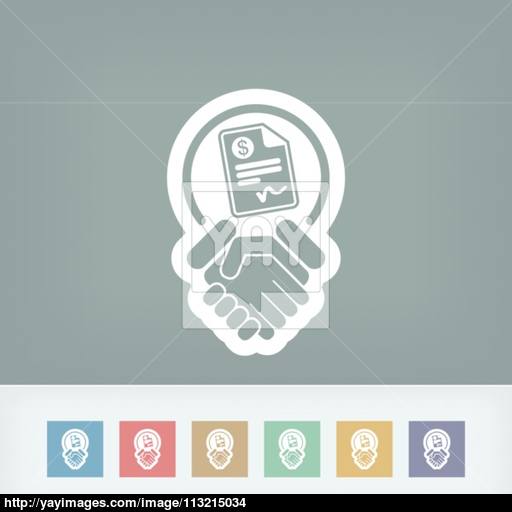 Conciliation Payment Icon Vector