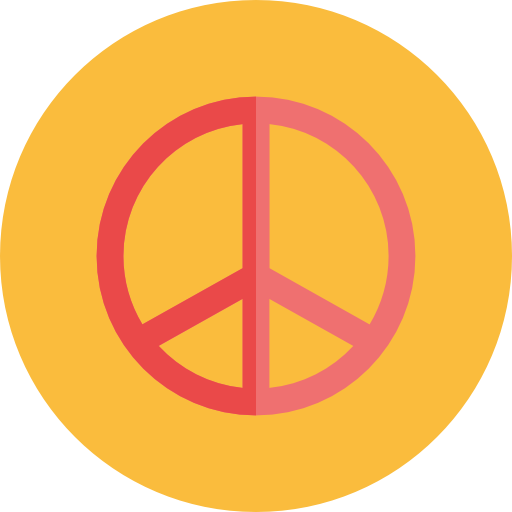 Hippie, Peace, Symbol, Shapes And Symbols, Cultures Icon