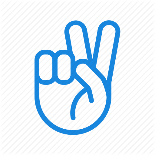 Fingers, Gesture, Hand, Peace Sign Icon