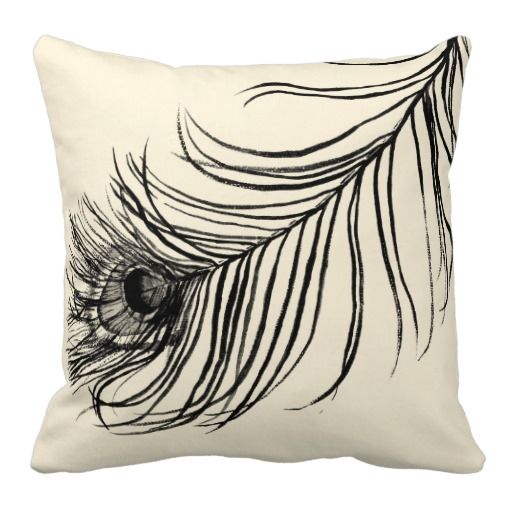 Lucky Feather Throw Pillow Home Skillet Peacock