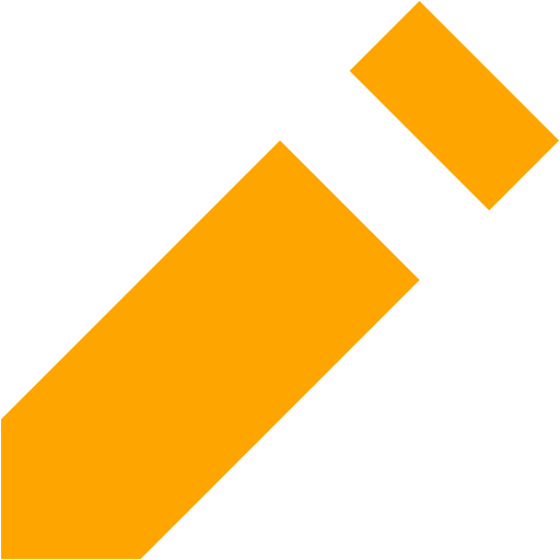 Orange Pencil Icon