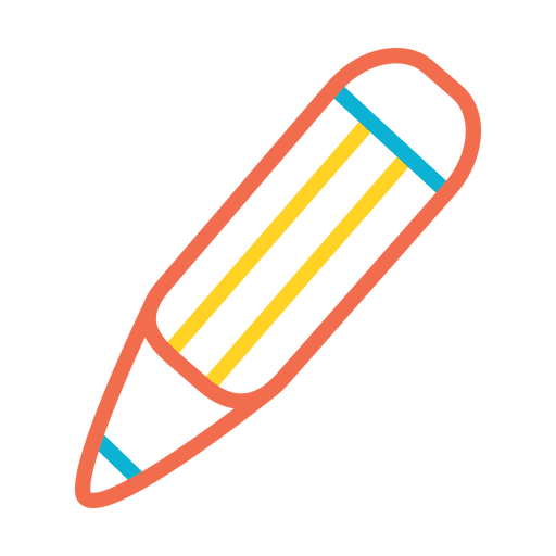 Pencil Colorful Stroke Icon