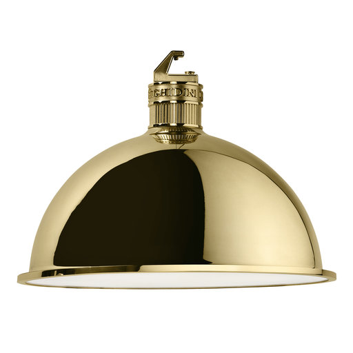 Factory Big Pendant Lamp In Polished Brass