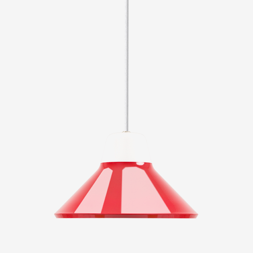 Icon Pendant Light In Mouth Blown Glass And Steel Black