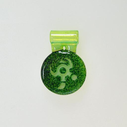 Io Glass Icon Amulet Pendant Green Grassroots California