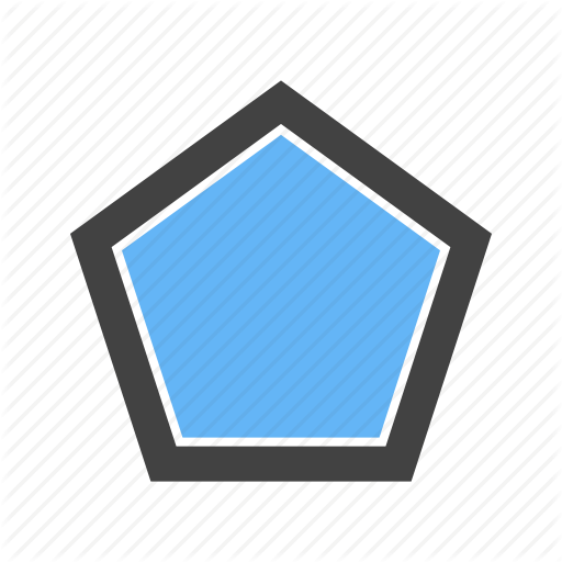 Corners, Five, Pentagon, With Icon