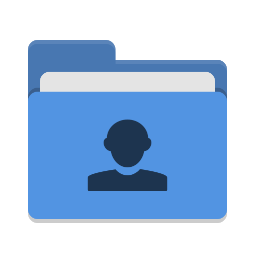 Folder Blue Image People Icon Papirus Places Iconset Papirus