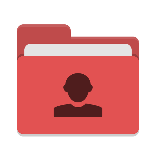 Folder Red Image People Icon Papirus Places Iconset Papirus