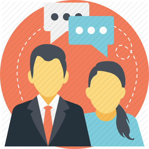 Communication, Conversation, Dialogue, Discussion, People Talking Icon