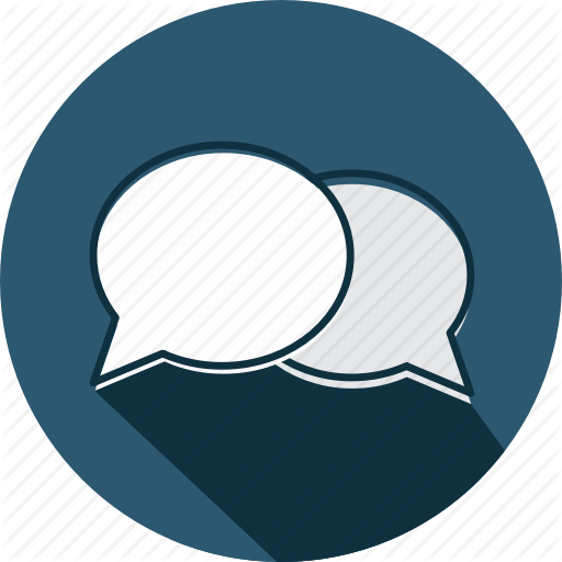 Talking Blue Two Icon People