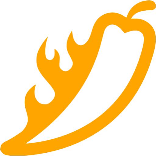 Orange Chili Pepper Icon