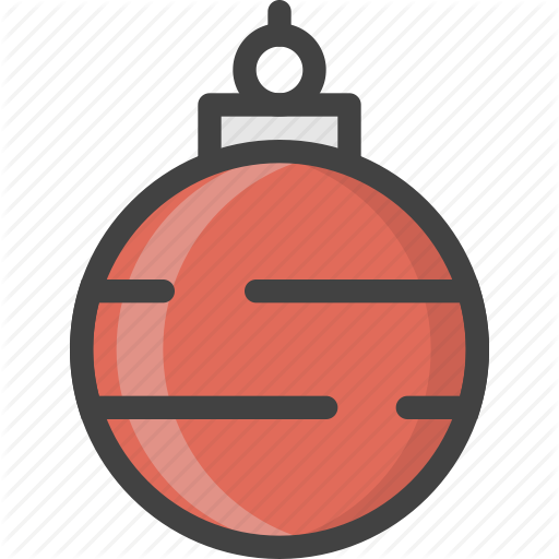 Ball, Christmas, Decor, Globe, Red, Tree, Winter Icon