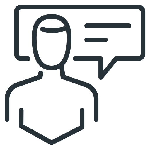 Comment, Communication, Man, Person Icon