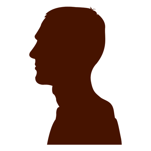 Man Profile Silhouette Long Neck