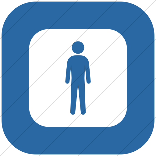 Flat Rounded Square White On Blue Ocha Humanitarians